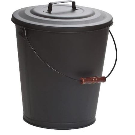 Dagan Dagan 1507 5 gal Ash Bucket with Wood Handle; Black 1507